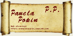 Pamela Popin vizit kartica